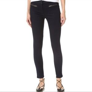 Veronica Beard Moto Skinny Stretch Blue Jeans | Size 4